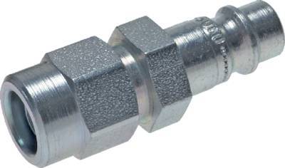 Hardened steel DN 7.2 (Euro) Air Coupling Plug 11x16 mm (streamline) Union Nut