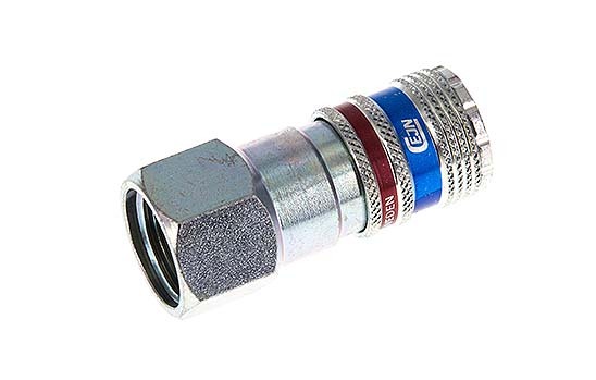 Steel/brass DN 7.6 (7.2 Euro) Safety Air Coupling Socket G 1/2 inch Female