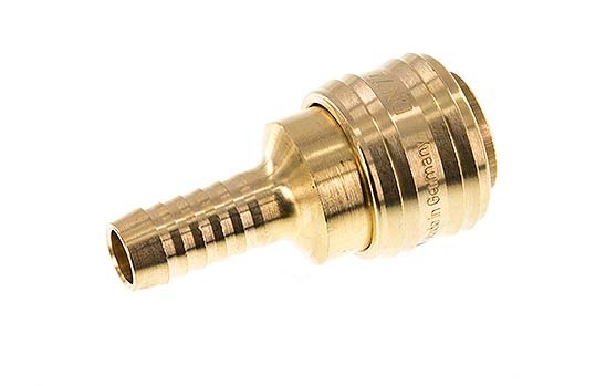 Brass DN 7.2 (Euro) Air Coupling Socket 10 mm Hose Pillar