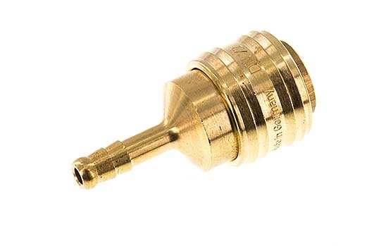 Brass DN 7.2 (Euro) Air Coupling Socket 6 mm Hose Pillar