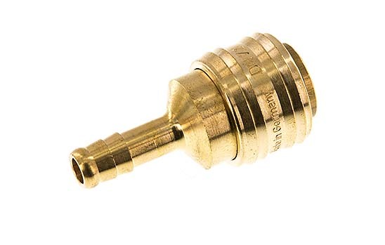 Brass DN 7.2 (Euro) Air Coupling Socket 8 mm Hose Pillar