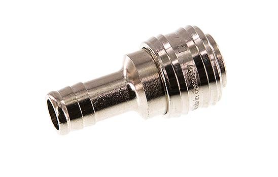 Nickel-plated Brass DN 7.2 (Euro) Air Coupling Socket 13 mm Hose Pillar