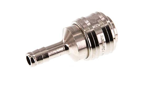 Nickel-plated Brass DN 7.2 (Euro) Air Coupling Socket 8 mm Hose Pillar