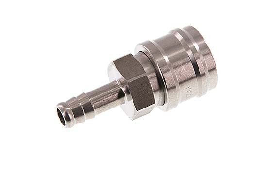 Stainless steel DN 7.2 (Euro) Air Coupling Socket 9 mm Hose Pillar