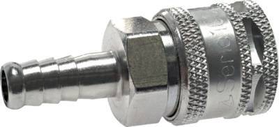 Steel DN 7.2 (Euro) Safety Air Coupling Socket 10 mm Hose Pillar