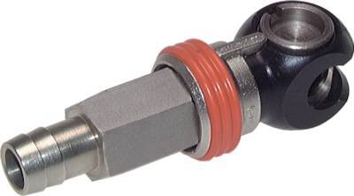 Acier DN 8 Safety Air Coupling Socket 9 mm Hose Pillar