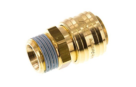 Brass DN 7.2 (Euro) Air Coupling Socket G 1/2 inch Male