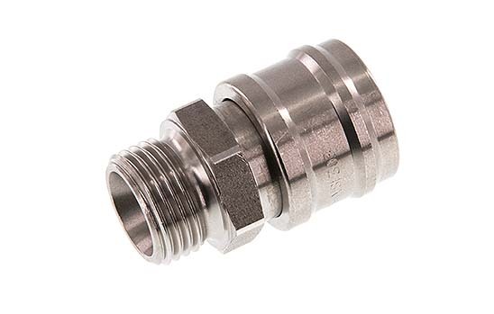 Stainless steel DN 7.2 (Euro) Air Coupling Socket G 1/2 inch Male