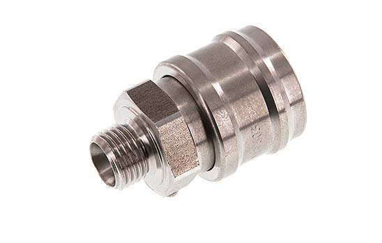 Stainless steel DN 7.2 (Euro) Air Coupling Socket G 1/4 inch Male