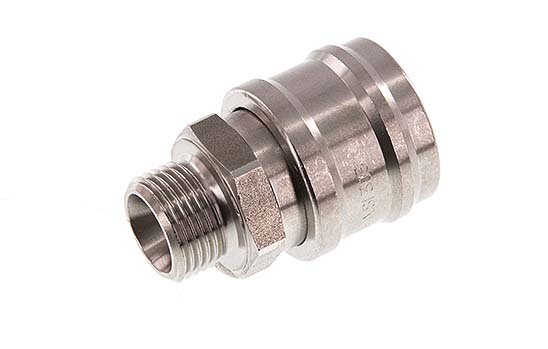 Stainless steel DN 7.2 (Euro) Air Coupling Socket G 3/8 inch Male