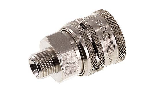 Acero DN 7.2 (Euro) Acoplamiento de aire de seguridad Enchufe G 1/4 pulgada Macho