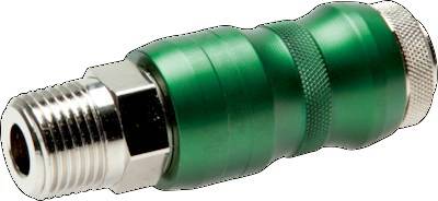 Nickel-plated Brass DN 7.8 Safety Air Coupling Socket with Slide Sleeve R 1/2 inch Male