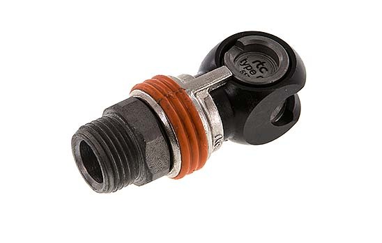 Steel DN 8 Safety Air Coupling Socket G 1/2 inch Male