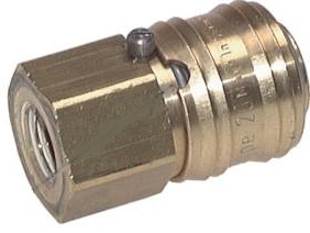 Brass DN 7.2 (Euro) Air Coupling Socket with Lock