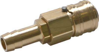Brass DN 7.2 (Euro) Air Coupling Socket 13 mm Hose Pillar with Lock