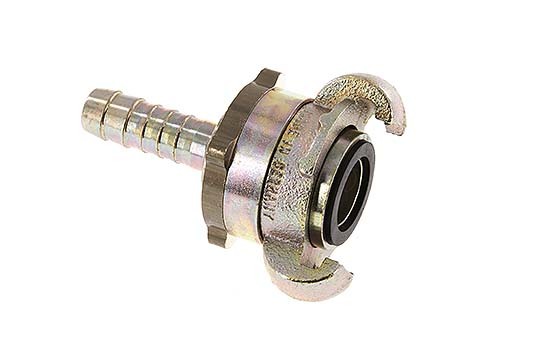 Cast Iron DN 10 DIN 3238 Twist Claw Coupling 13 mm (1/2'') Hose Barb