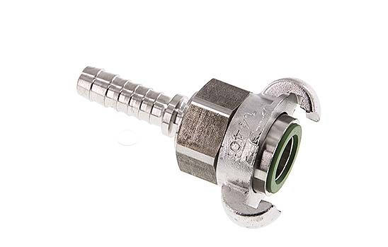 Stainless Steel DN 10 DIN 3238 Twist Claw Coupling 13 mm (1/2'') Hose Barb