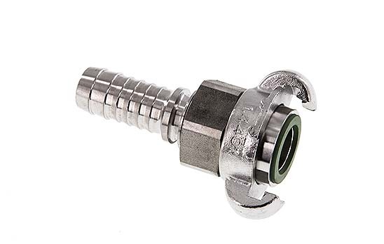 Stainless Steel DN 15 DIN 3238 Twist Claw Coupling 19 mm (3/4'') Hose Barb