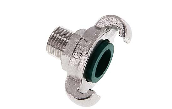 Acero inoxidable DN 14 DIN 3489 Acoplamiento de garras giratorias G 1/2'' Macho