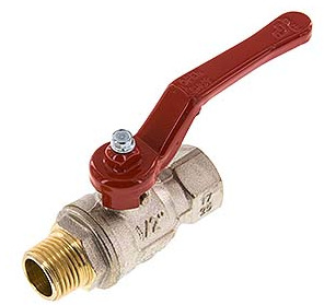 Male To Female R/Rp 1/2 inch 2-Way Brass Ball Valve