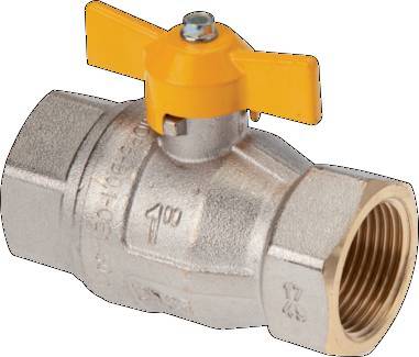 Rp 3/4 inch Gas 2-Way Butterfly handle Brass Ball Valve