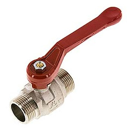 G 1 inch Male Threaded 2-Way Brass Ball Valve