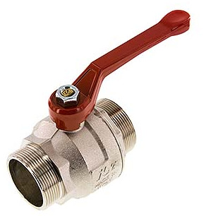 G 2 inch Male Threaded 2-Way Brass Ball Valve