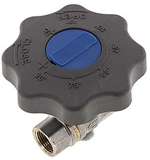 Rp 3/8 Pouce Soft Close Roue À Main Gaz Et Eau Vanne À Boule En Laiton 2 Voies