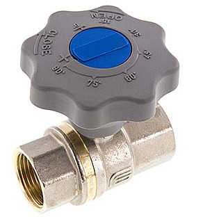 Rp 1 inch Soft Close Hand Wheel Gas en Water 2-Weg Messing Kogelkraan