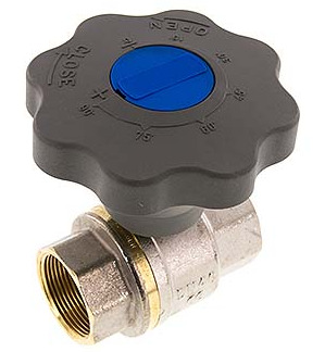 Rp 1-1/2 Pouce Soft Close Roue À Main Gaz Et Eau Vanne À Boule 2 Voies Laiton