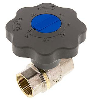 Rp 1-1/4 Pouce Soft Close Roue À Main Gaz Et Eau Vanne À Boule En Laiton 2 Voies