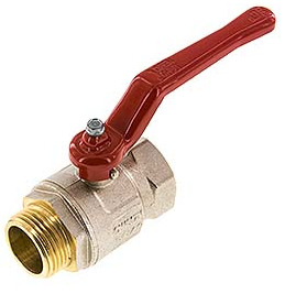 Male To Female G/G 1 inch Short Design 2-Way Brass Ball Valve