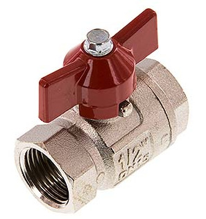 G 1/2 inch Butterfly Handle Compact 2-Way Brass Ball Valve