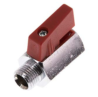 Male To Female G 1/4 inch 2-Way Brass Mini Ball Valve 15 Bar