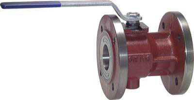 DN 100 PN 16 Cast Iron 2-Way Flanged Ball Valve