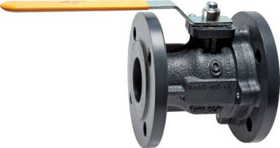 DN 100 PN 16 Cast Iron 2-Way Gas Flanged Ball Valve