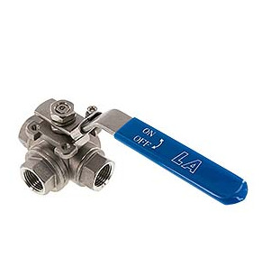 G 1/2 inch 3-Way L-port Stainless Steel Ball Valve