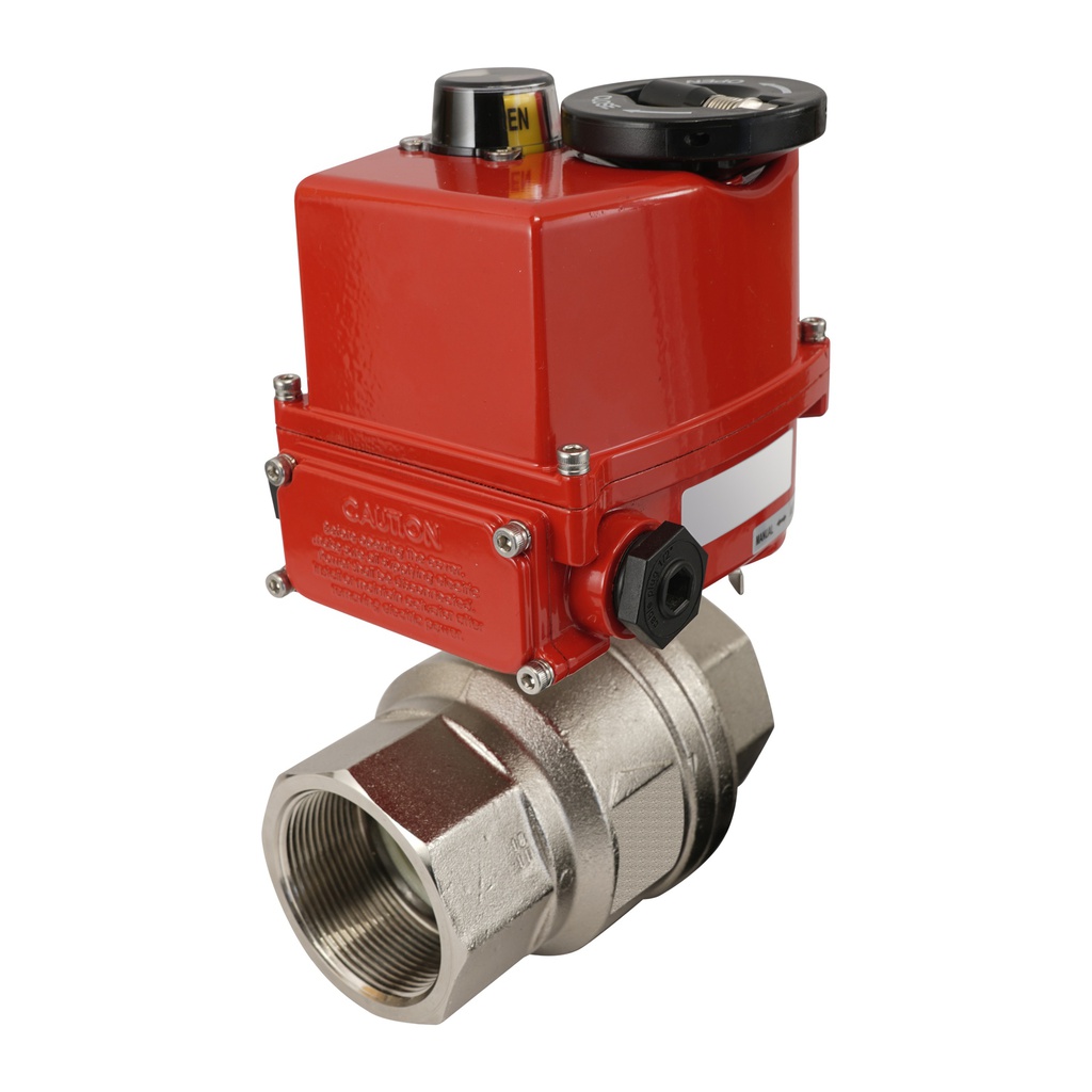 G 2 1/2 inch 2-Way brass Electric ball valve 24 V AC/DC