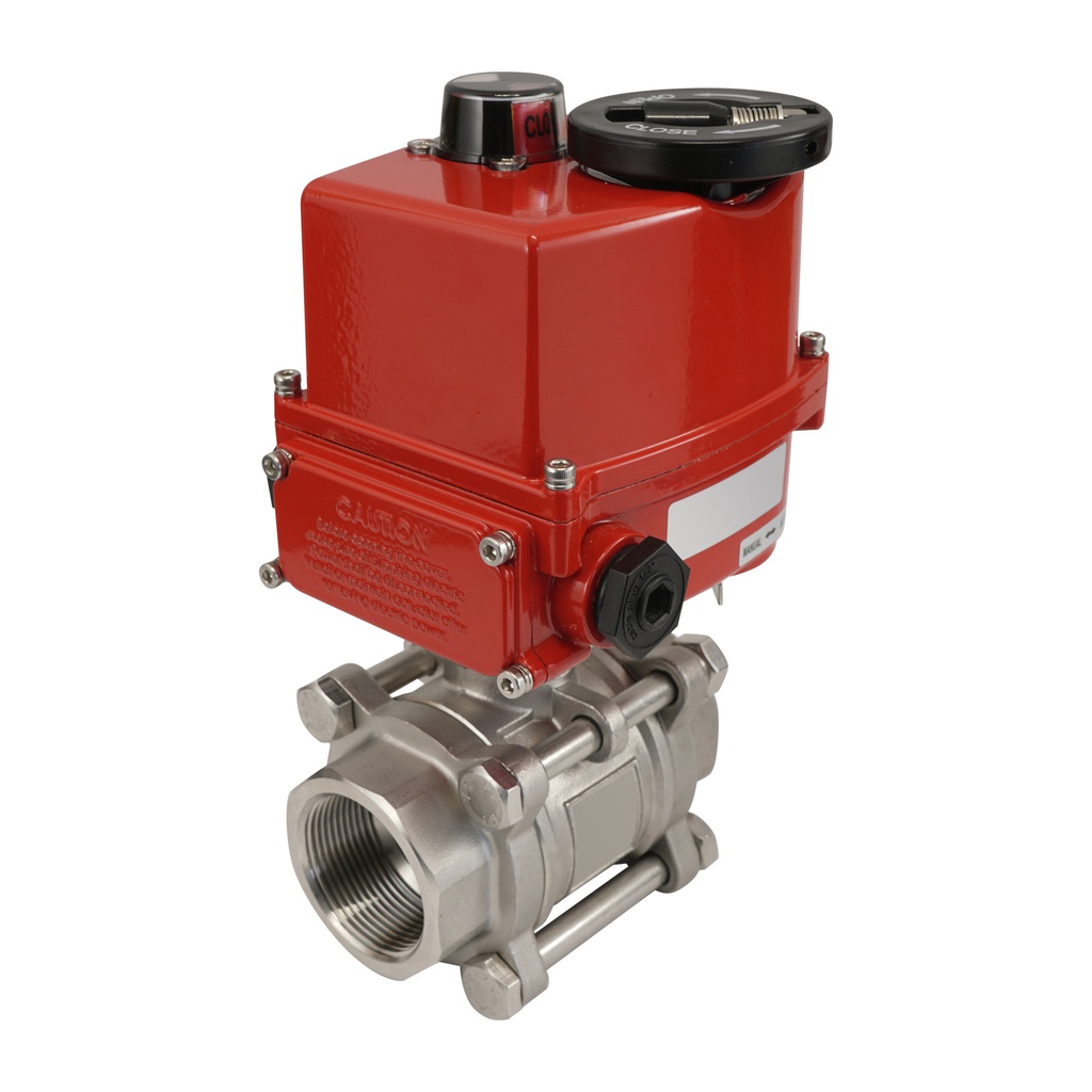 G2'' 2-Way Stainless Steel Electric Ball Valve 24V AC/DC