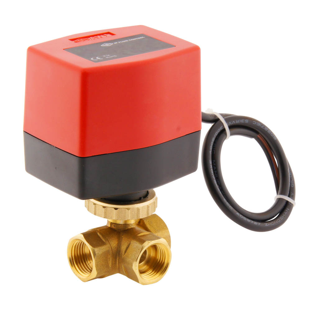 Electrical Ball Valve BW3 1/2'' 3-way 24V AC relay