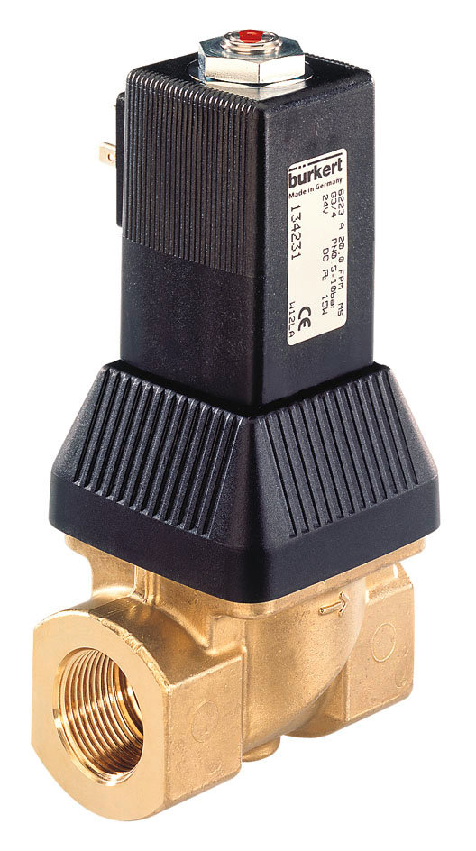 Électrovanne G1/2'' NC Laiton FKM 0.5-10bar/7-145psi 24VDC Oxygène Sans Graisse/Huile 6223 222787