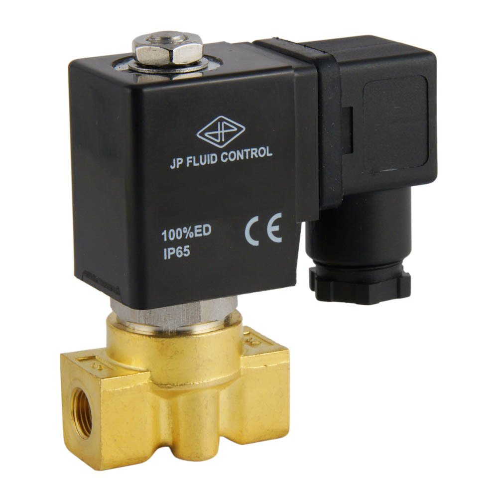 Solenoid Valve ST-DA 1/8'' brass FKM 0 bar (without coil)