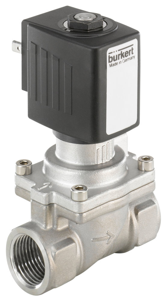 Válvula Solenoide NPT 1/2'' NC Acero Inoxidable FKM 0.2-16bar/3-232psi 24VAC/DC Antigolpe De Ariete ATEX 6281 358942