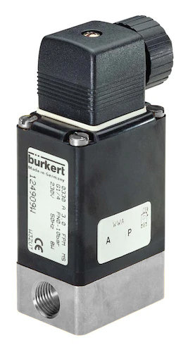 Solenoid Valve G1/4'' NC Stainless steel FKM 0-5bar/73psi 24VDC Oxygen Fat/Oil Free 0330 147716