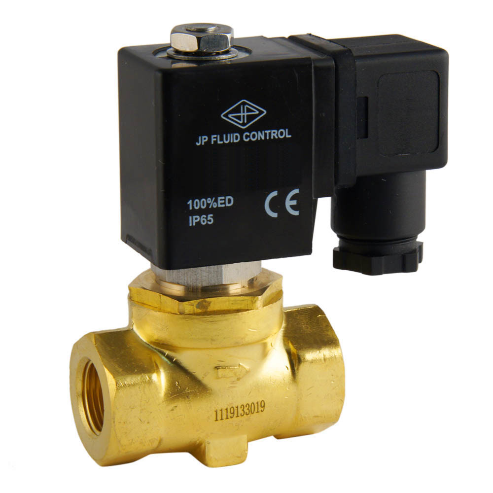 Solenoid Valve ST-SA 3/8'' brass EPDM 0 bar (without coil)