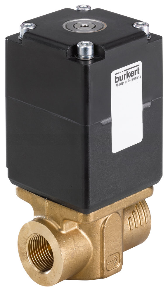 Solenoid Valve 45x45 mm SFB flange NC Brass FKM -1-10bar/-15-145psi 24VDC Oxygen Fat/Oil Free 2875 255445