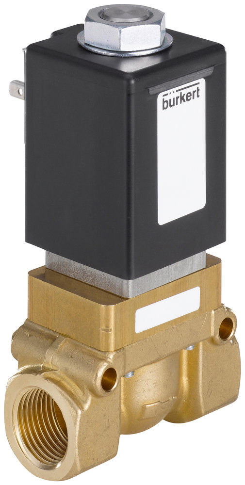 Solenoid Valve G1/2'' NC Brass PTFE 1-30bar/15-435psi 24VAC Oxygen Fat/Oil Free 5404 223138