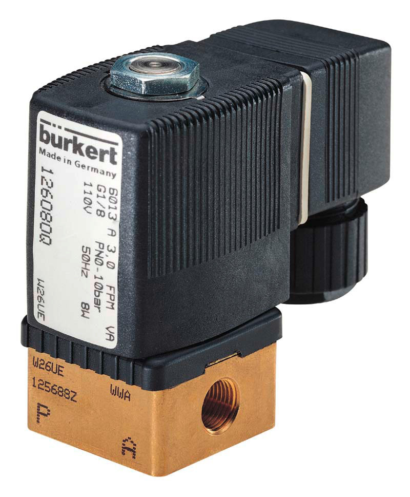 Solenoid Valve G1/4'' NO Brass FKM 0-8bar/116psi 230VDC Oxygen Fat/Oil Free 6013 317157