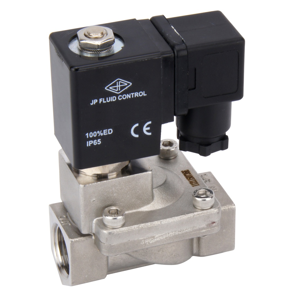 Solenoid Valve ST-IA 1/2'' stainless steel FKM 0,5 bar (without coil)