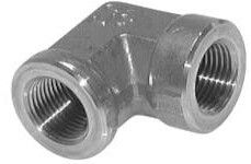 1/2'' NPT Stainless steel 90 deg Elbow Fitting 210 Bar - Hydraulic